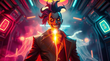 Experience an ethereal and spiritual vibe with a distinct split and bright lens flare. A villain with a surprisingly light au