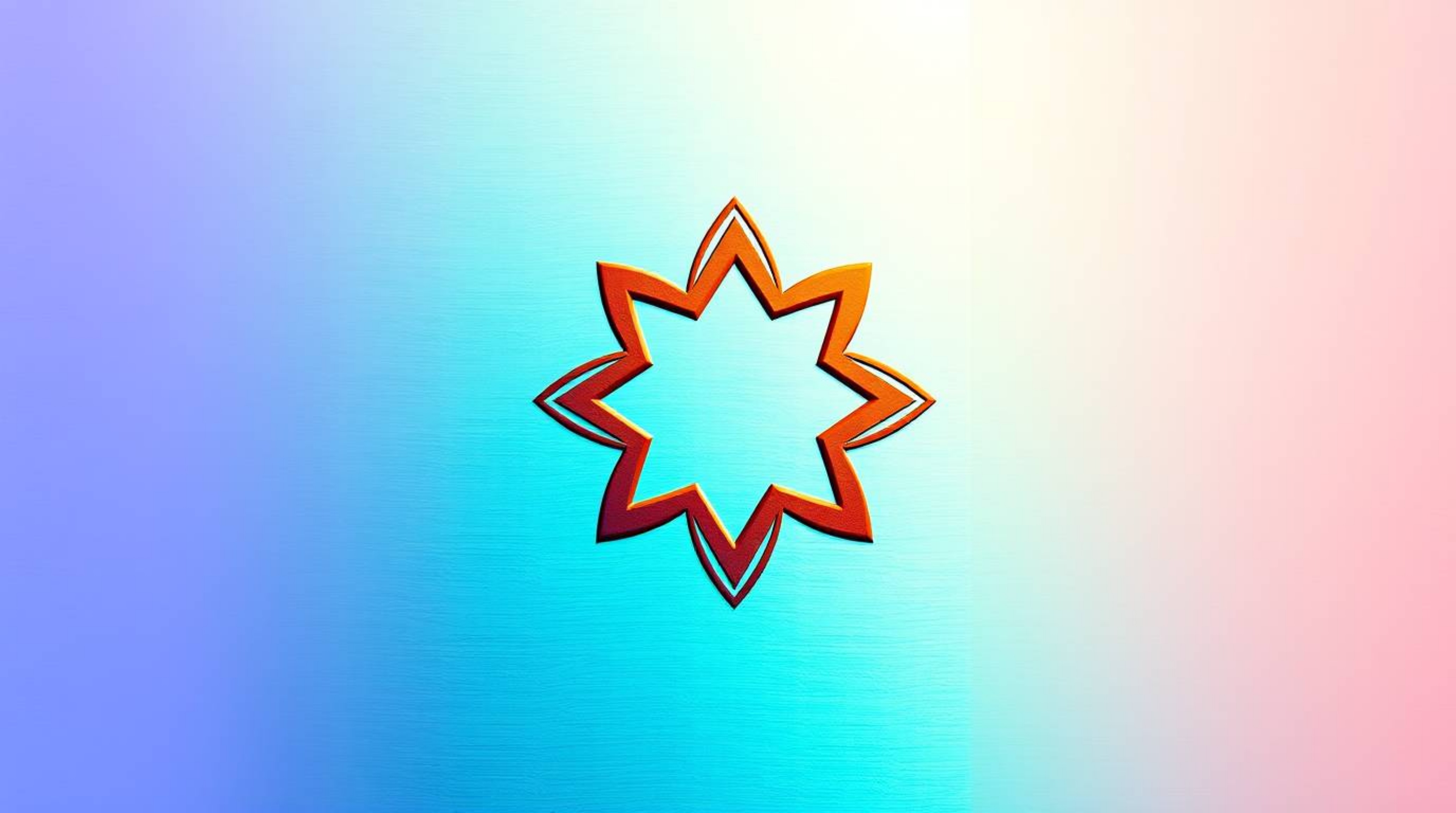 This logo design features a harmonious blend of geometric shapes and clean lines, utilizing a warm terracotta and cool teal c