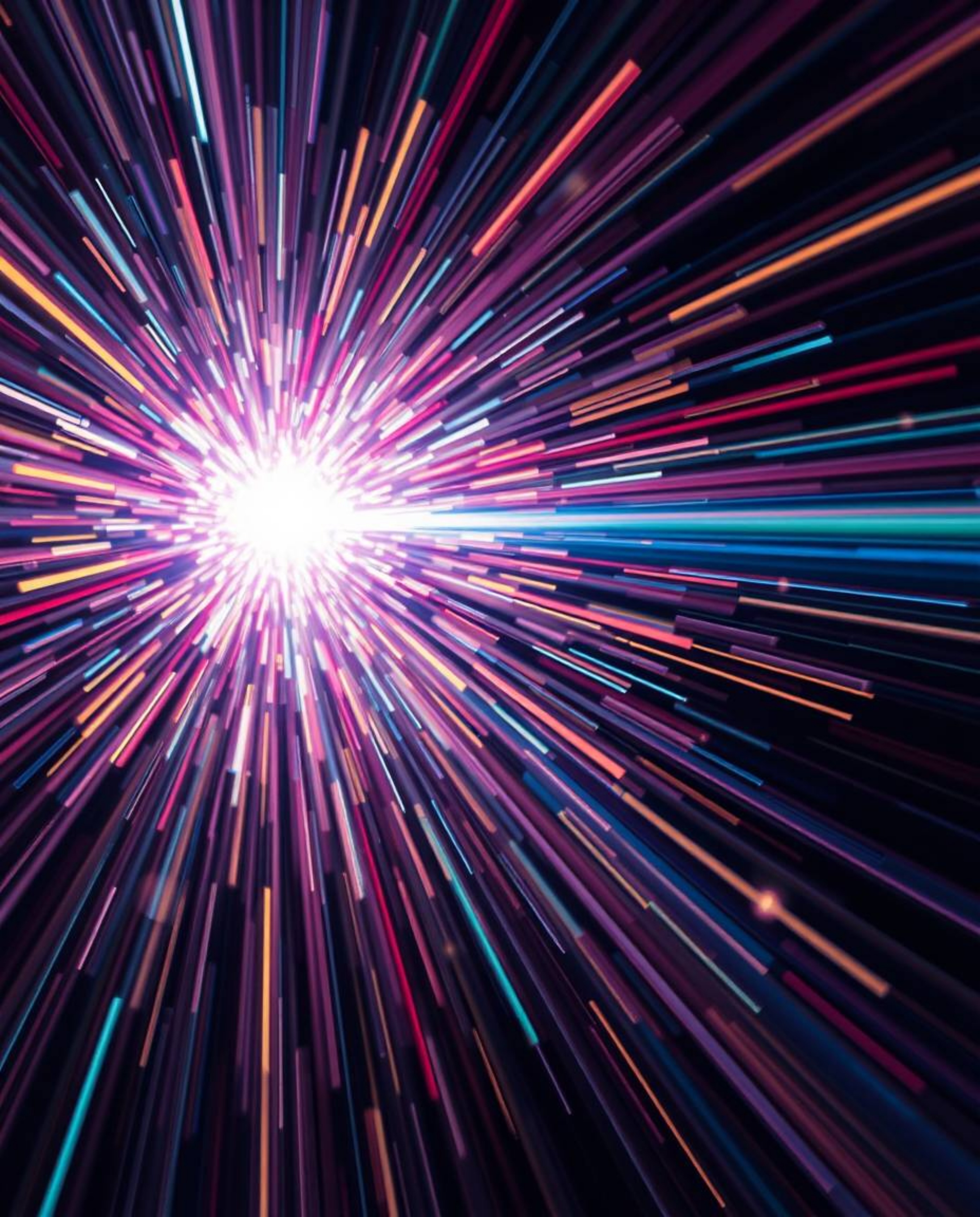 A captivating close-up showcasing a cosmic explosion of light and color.  This long-exposure astrophotography image captures 
