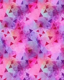 Explore a captivating blend of delicate watercolor techniques and striking geometric patterns in this mesmerizing artwork. Th