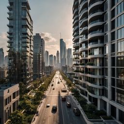 Experience the epitome of urban sophistication in this sprawling modern cityscape. Clean lines and wide boulevards create an 