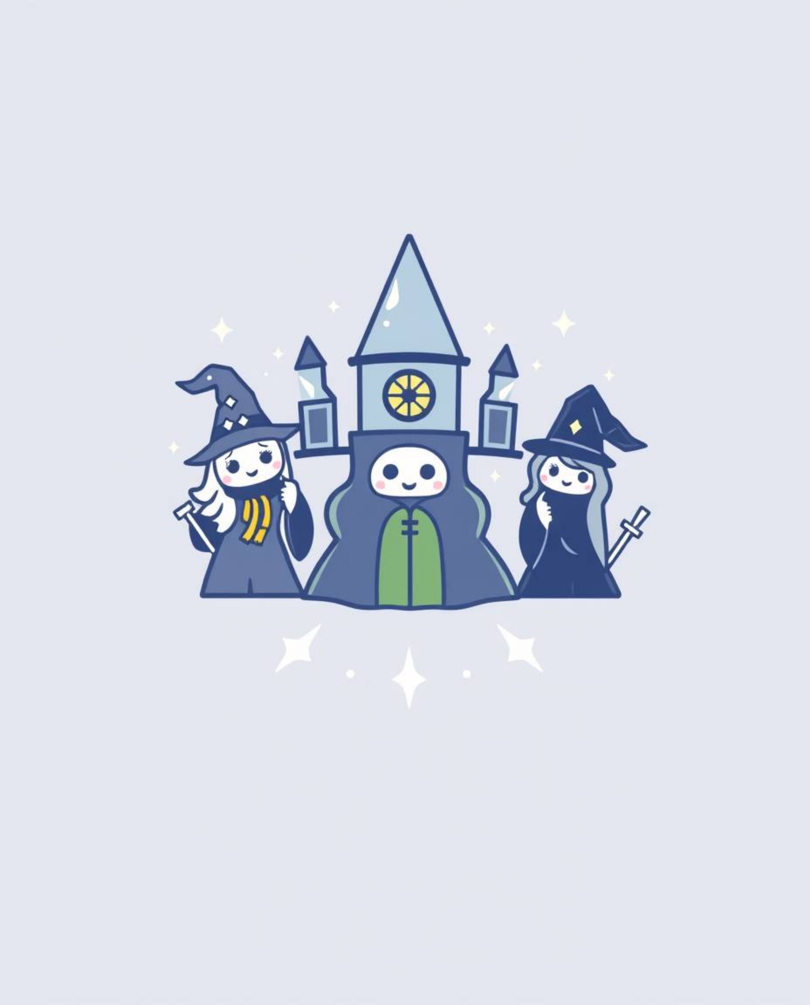 Looking for an adorable and cute logo for your magical school? This design features geometric shapes and clean lines to creat