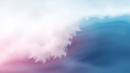 Explore the captivating beauty of a dynamic, in-motion fluid abstract wave featuring a delicate pastel gradient texture and m