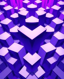 Explore an Isekai anime-inspired illustration featuring a mesmerizing, repetitive cube pattern within Escher-esque impossible