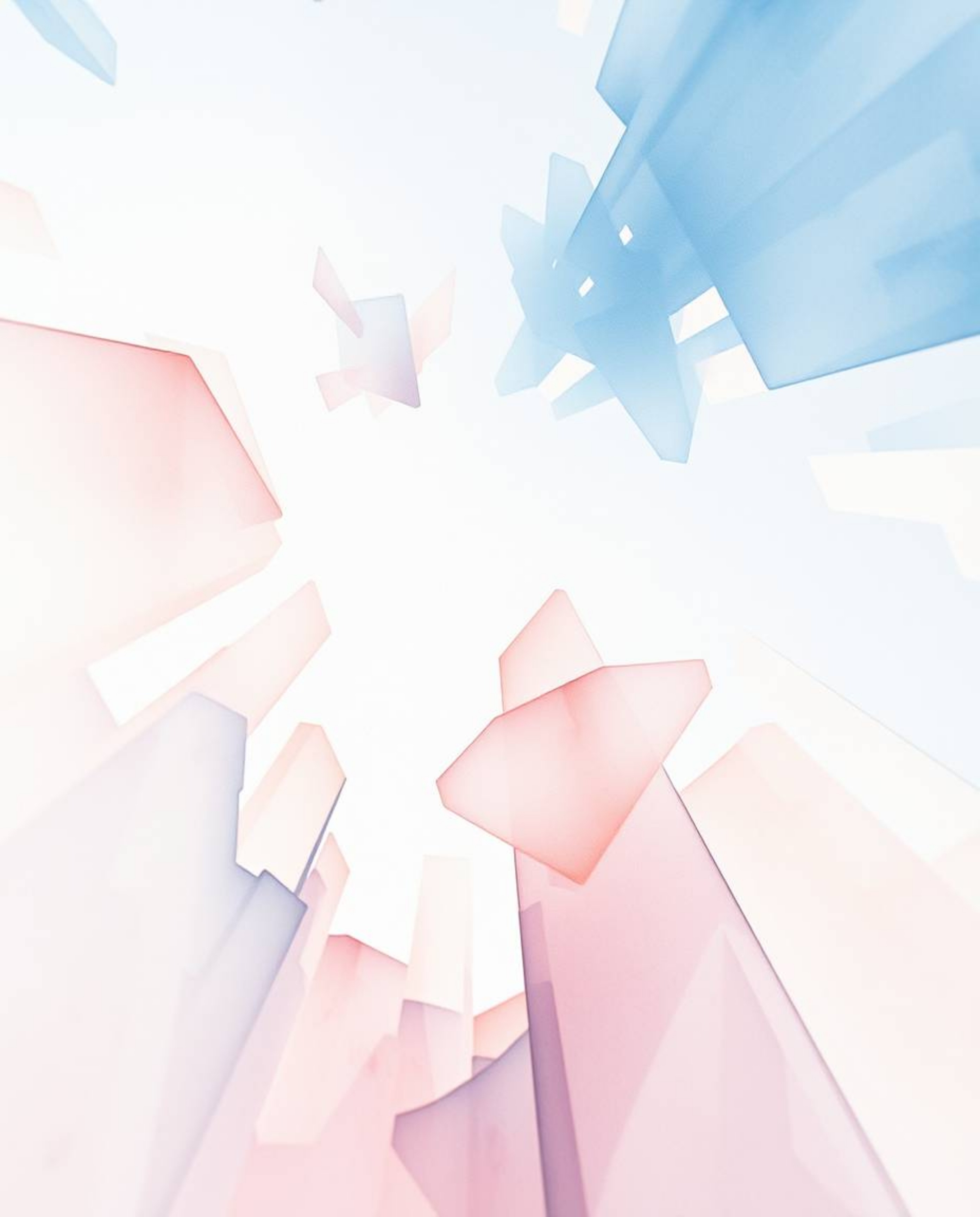 Explore a captivating low-angle watercolor painting showcasing translucent washes and fluid brushstrokes that form abstract s