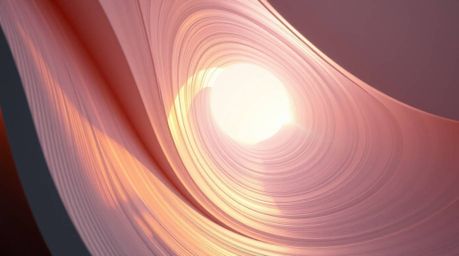 Capture the essence of modern architecture with this precise architectural color photograph showcasing a fluid abstract wave.