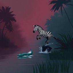 A rich burgundy and deep blue color palette sets the tone for this misty, atmospheric digital sketch. Loose, painterly stroke