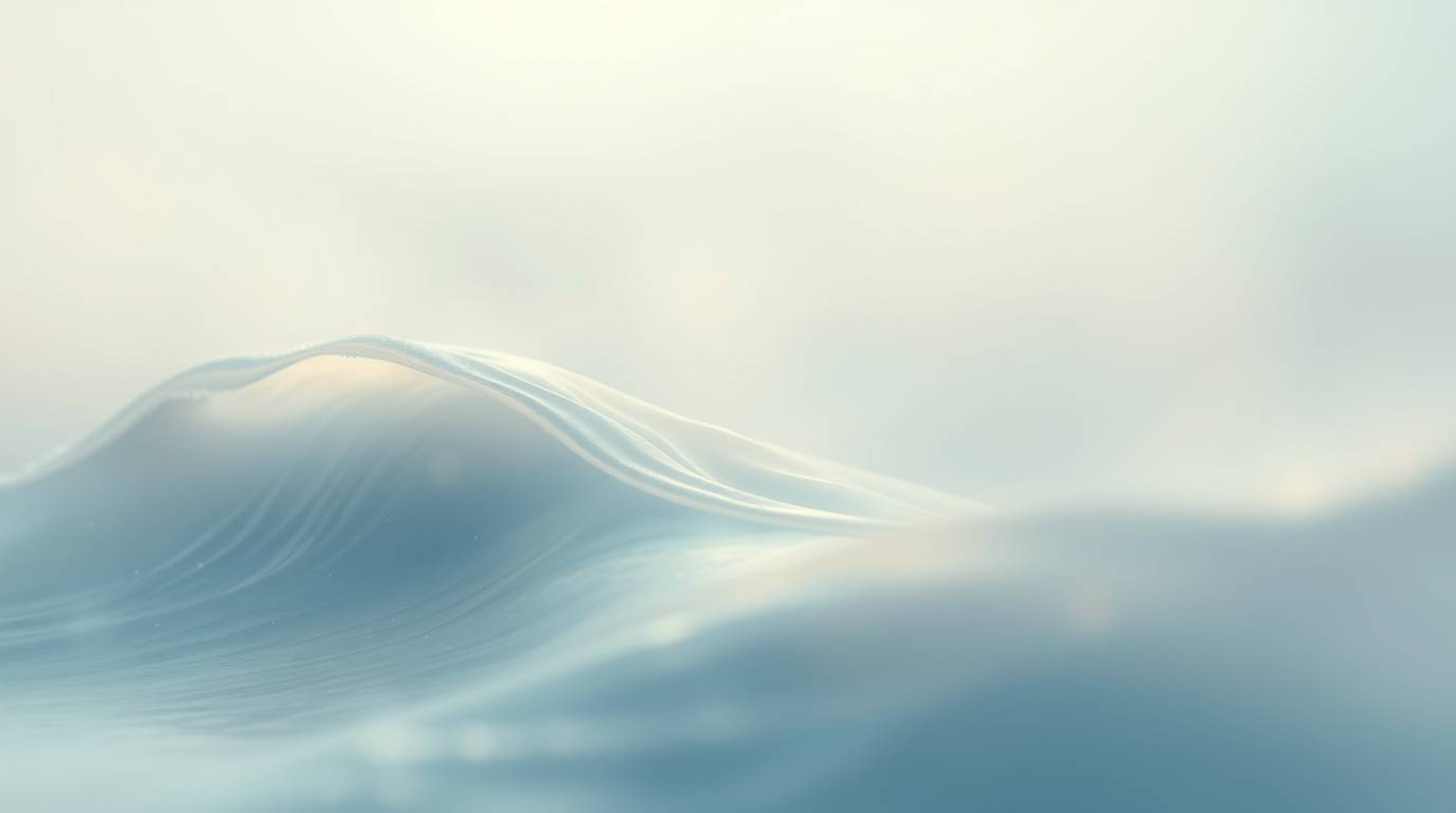 An ethereal, spiritual image featuring a fluid abstract wave.  The artwork boasts a pastel gradient texture, soft focus, and 
