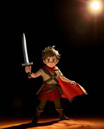 Explore a vibrant desert adventure with a brave hero brought to life in a classic Disney style. Experience intense visuals wi