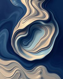 Explore captivating 3D illustrations blending classic oil painting techniques with modern fluid dynamics. Witness gracefully 