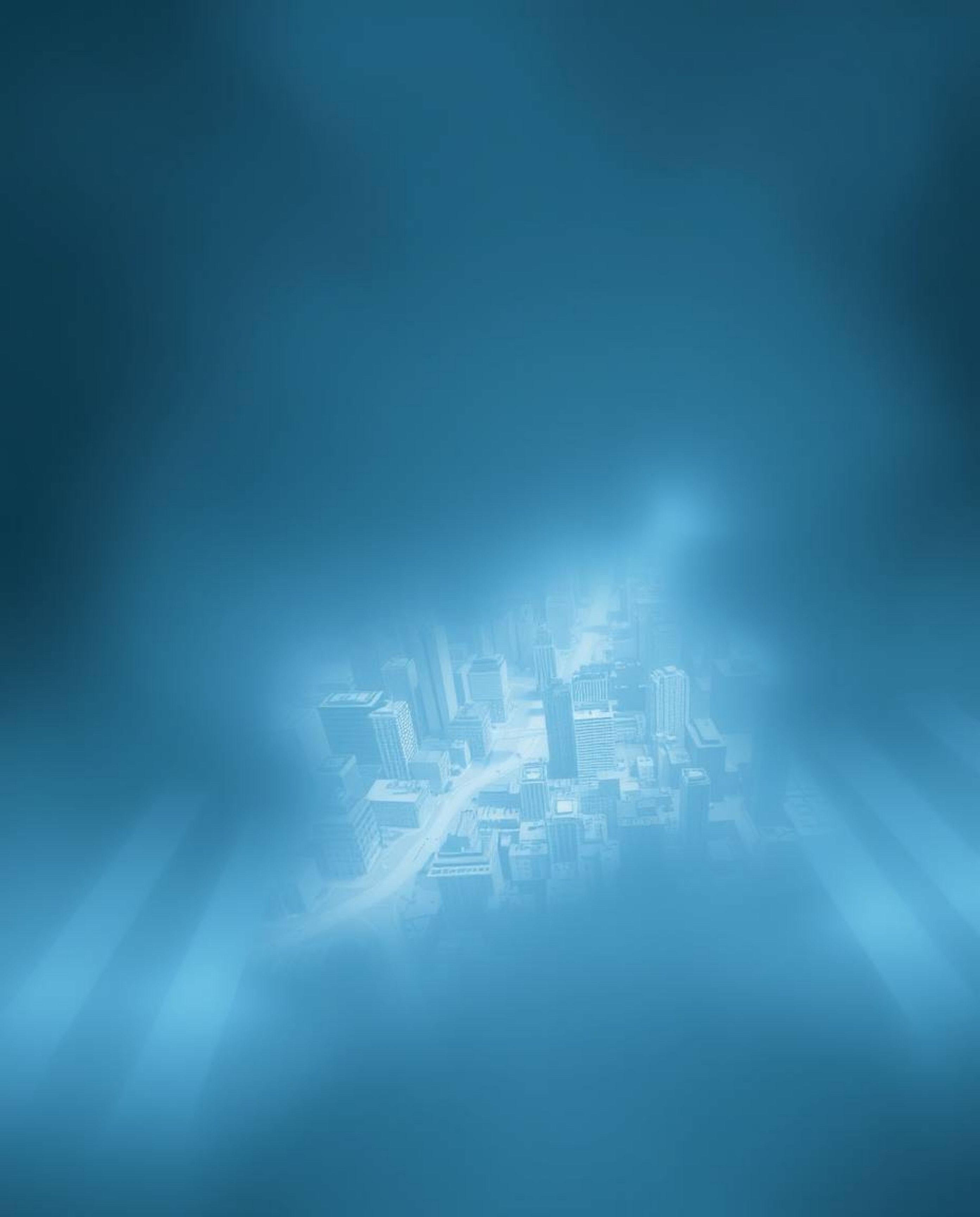 Explore an abstract city map built from geometric forms, seen from a captivating low-angle perspective, enveloped in a dense 