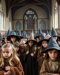 Explore a graceful and elegant magical school teeming with young wizards. The environment is characterized by natural earth t