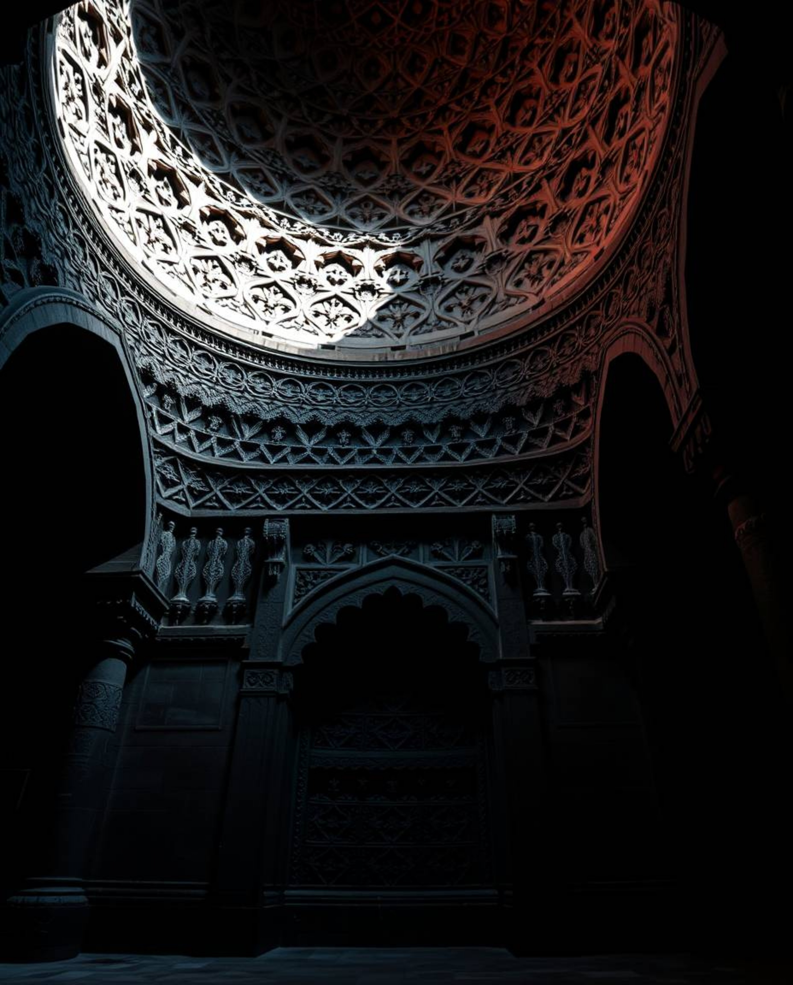Explore the captivating intersection of chiaroscuro lighting and precise architectural color photography showcasing intricate