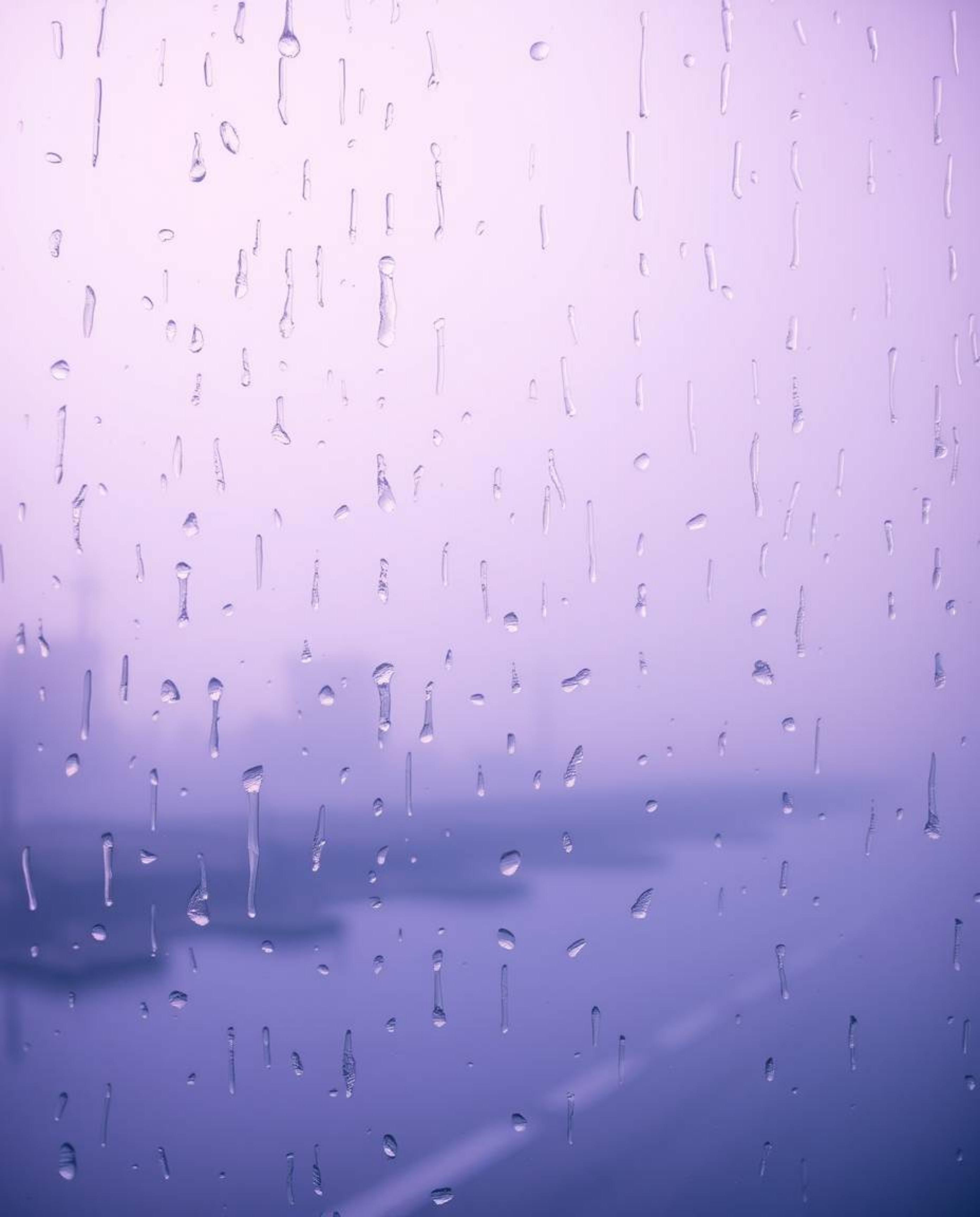 A dreamy rainy scene featuring a soft gradient texture blending pink, blue, and violet hues.  The minimal background showcase