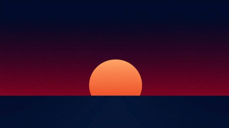 This modern flat design features a captivating burgundy and deep blue gradient texture, evoking the serene beauty of a sunset