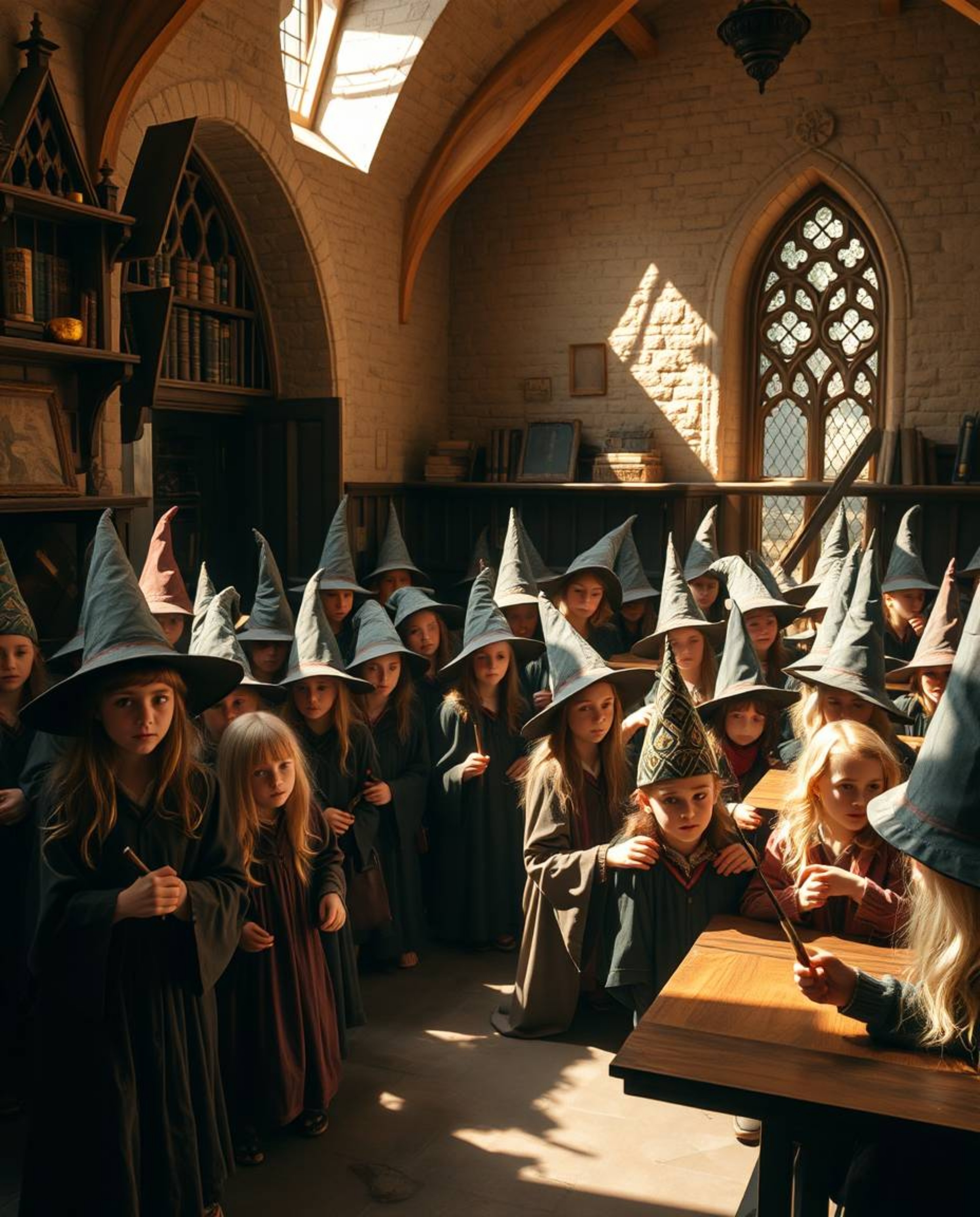 Discover stunning high-resolution photographs of a magical school brimming with young wizards.  The images feature a captivat