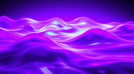 Explore the captivating world of digital art with this stunning piece featuring neon gradient textures flowing across a liqui