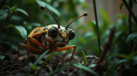 A tiny, determined insect hero embarks on an epic adventure through a vibrant backyard jungle.  Experience this dramatic cine