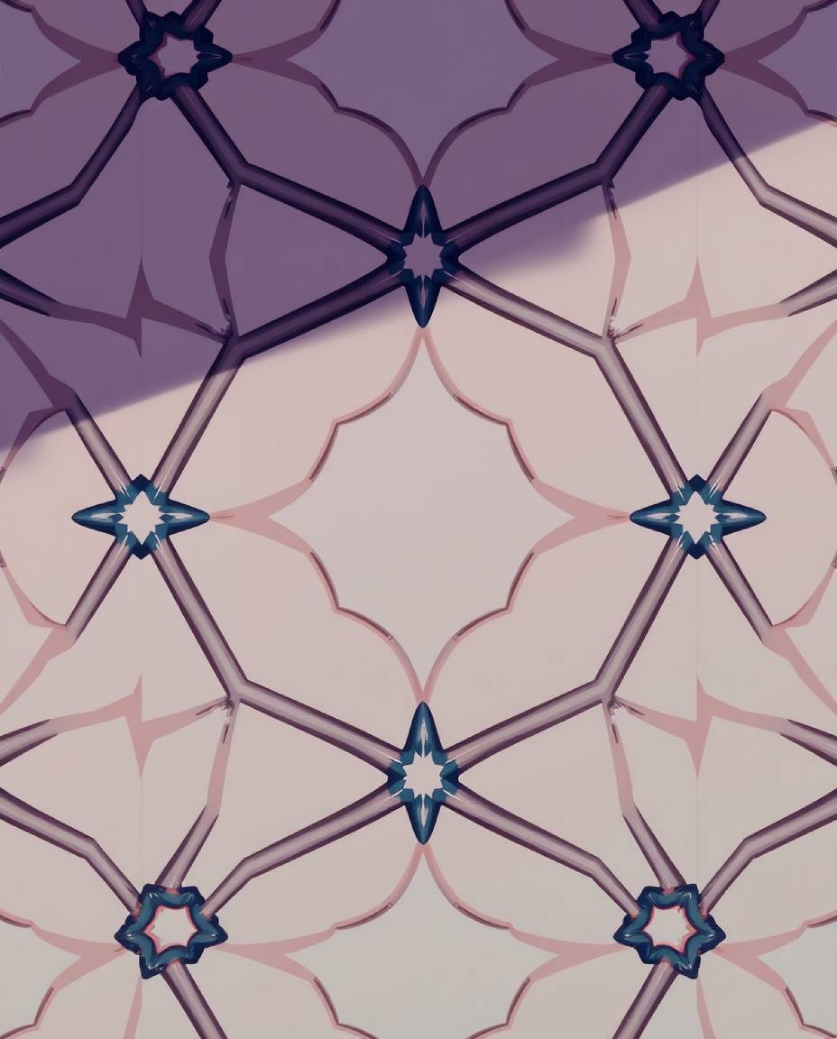 Immerse yourself in the captivating world of Isekai anime with this detailed close-up shot showcasing a geometric pattern wal