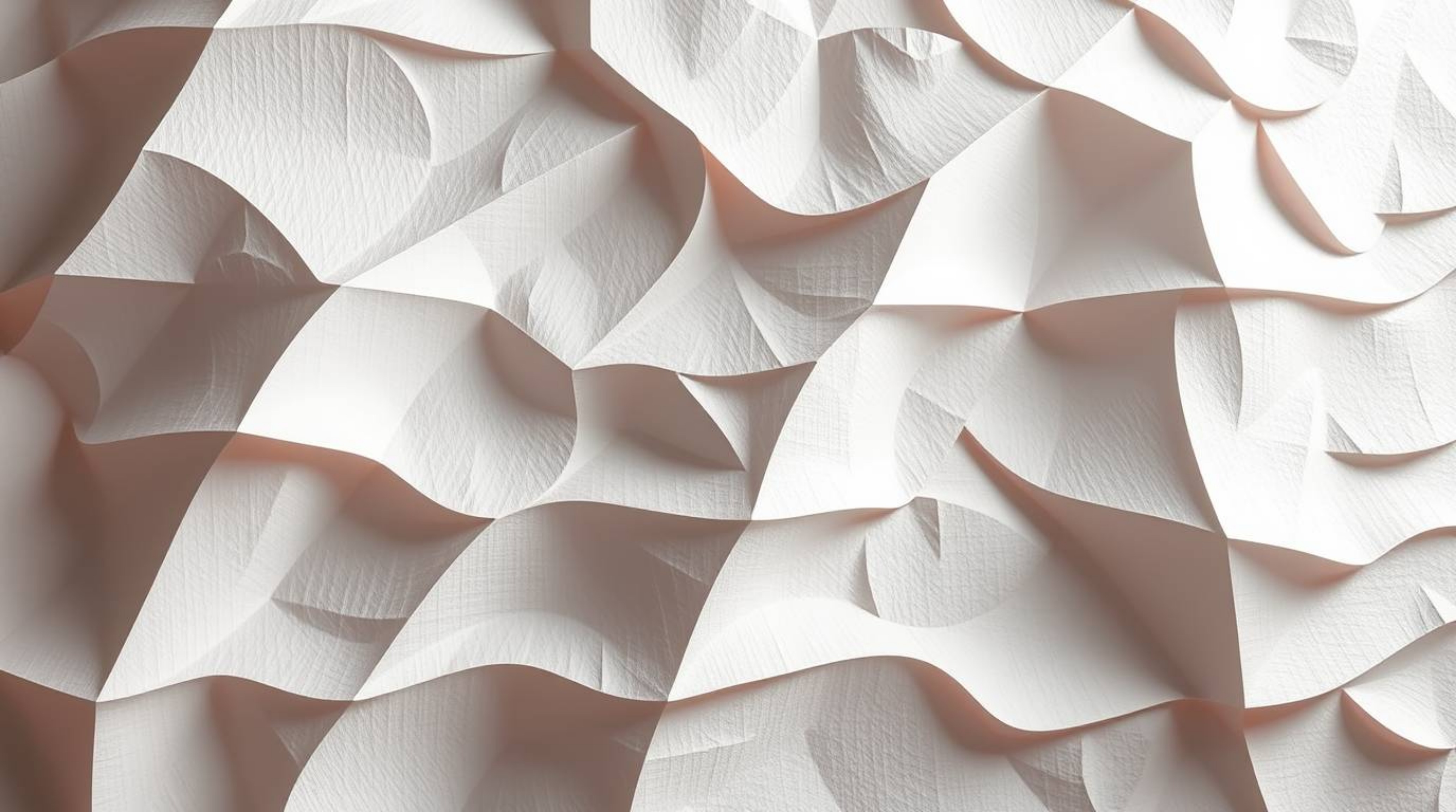 Explore a modern abstract poster design featuring layered papier-mâché textures sculpted with strong, hard lighting. The grad