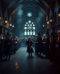 Discover breathtaking cinematic visuals of a magical school filled with young wizards.  Experience smooth gradient transition