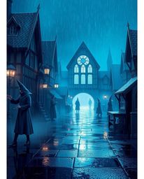 Explore a dreamlike and surreal magical school scene filled with young wizards, rendered in a soft, dreamy atmosphere with a