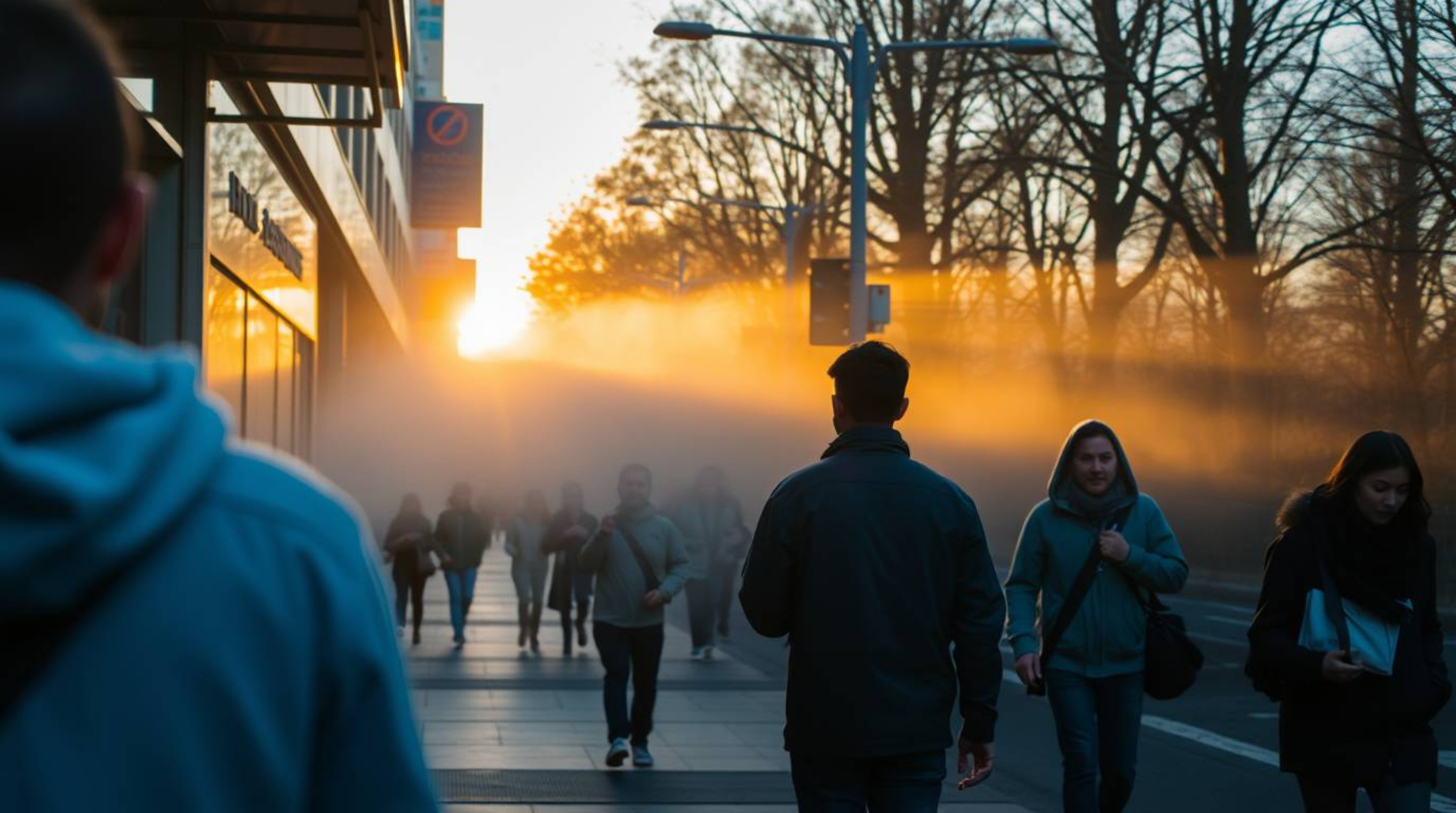 This collection features candid street photography capturing the essence of urban life with a focus on cool blues, greens, an