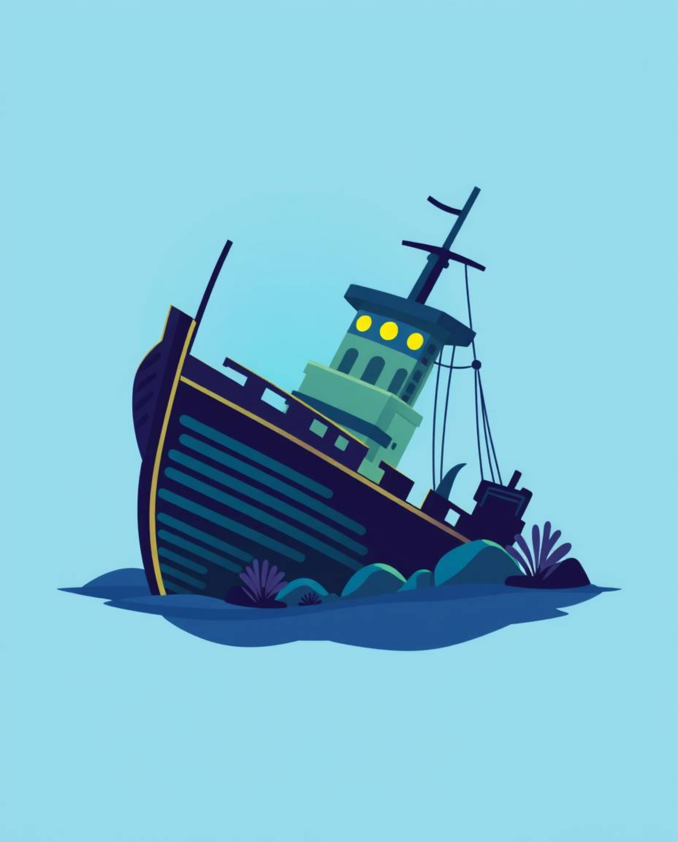 Explore a visually stunning collection featuring cool color palettes and modern flat designs. Discover captivating underwater