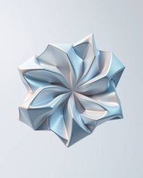 Experience the mesmerizing beauty of intricate origami brought to life in a low-angle perspective. This image showcases smoot