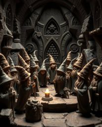 Immerse yourself in a magical school brimming with young wizards, brought to life through a stunning high contrast, low key s