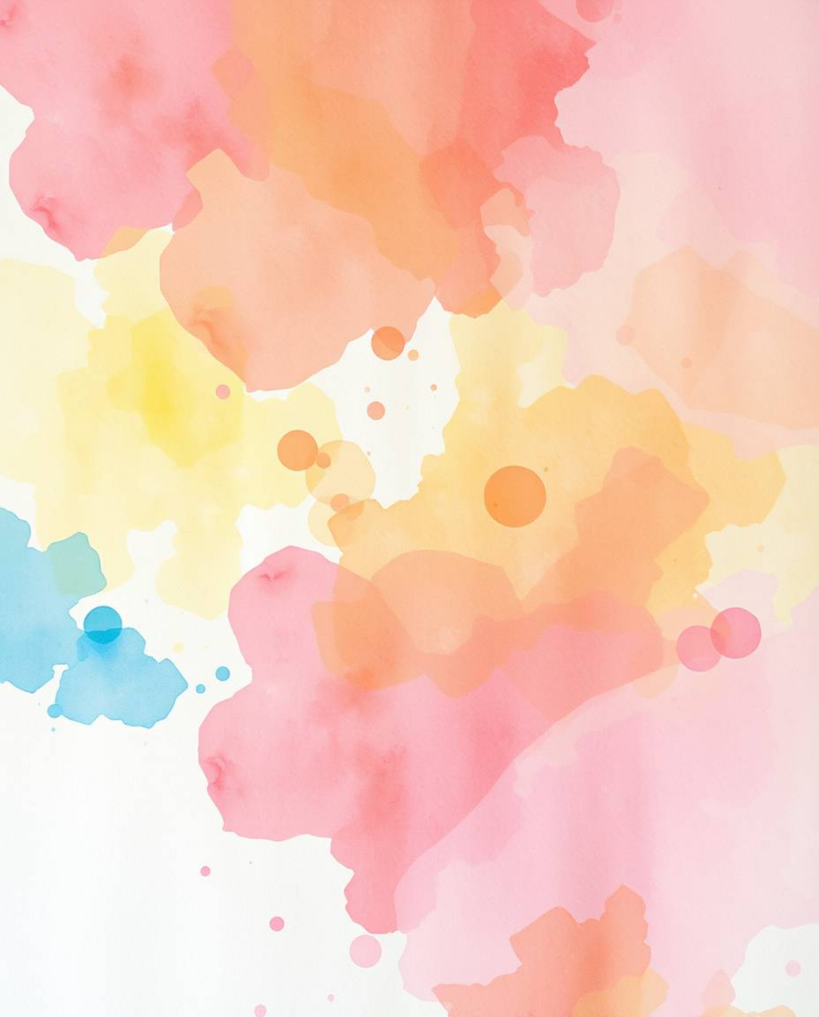 A captivating image showcasing soft, dreamy watercolor splashes blending into a chaotic yet harmonious composition.  Vivid to