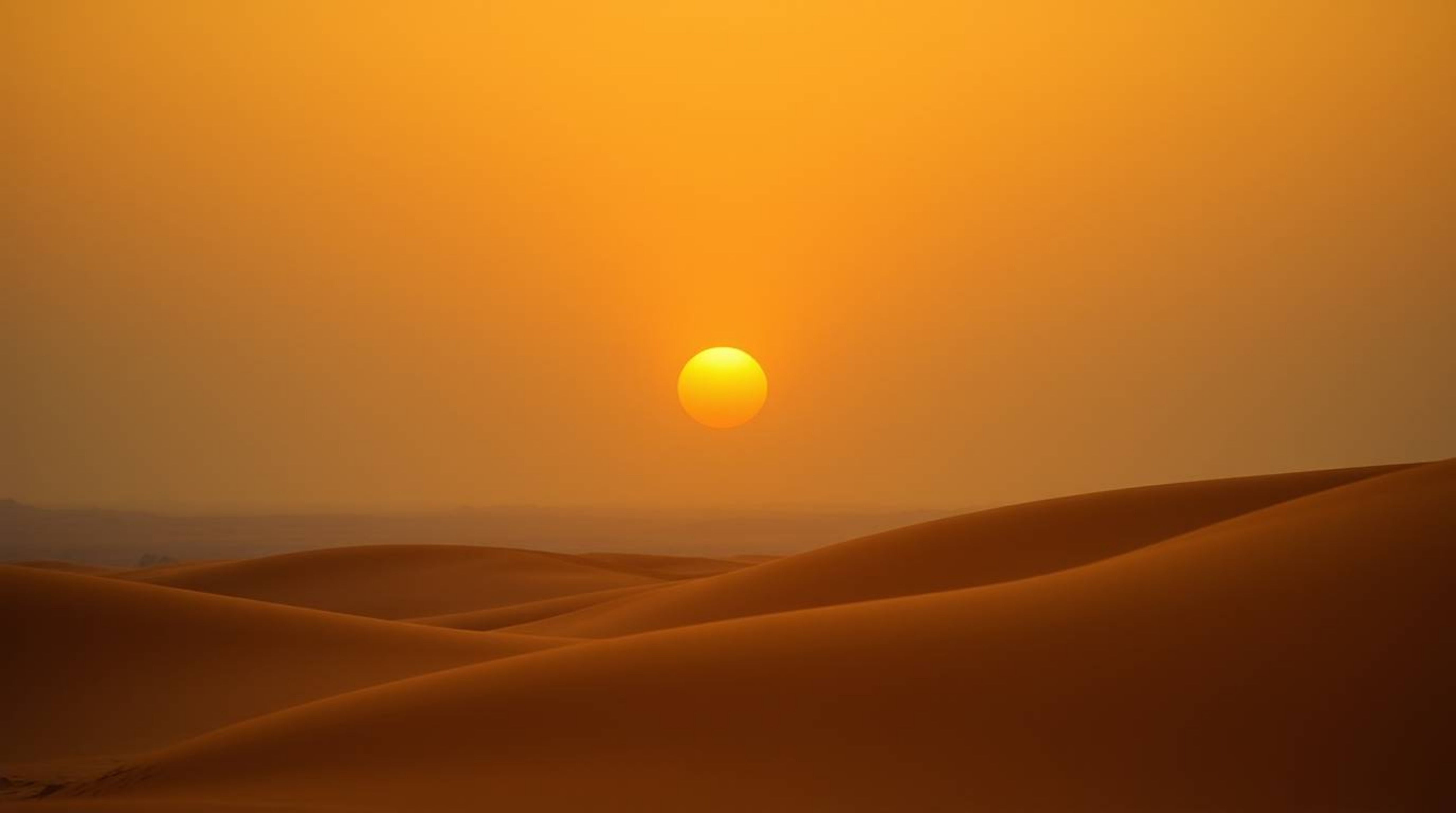 A breathtaking cinematic image captures a vibrant sunset over golden desert dunes.  Deep teal and golden hues create a luxuri