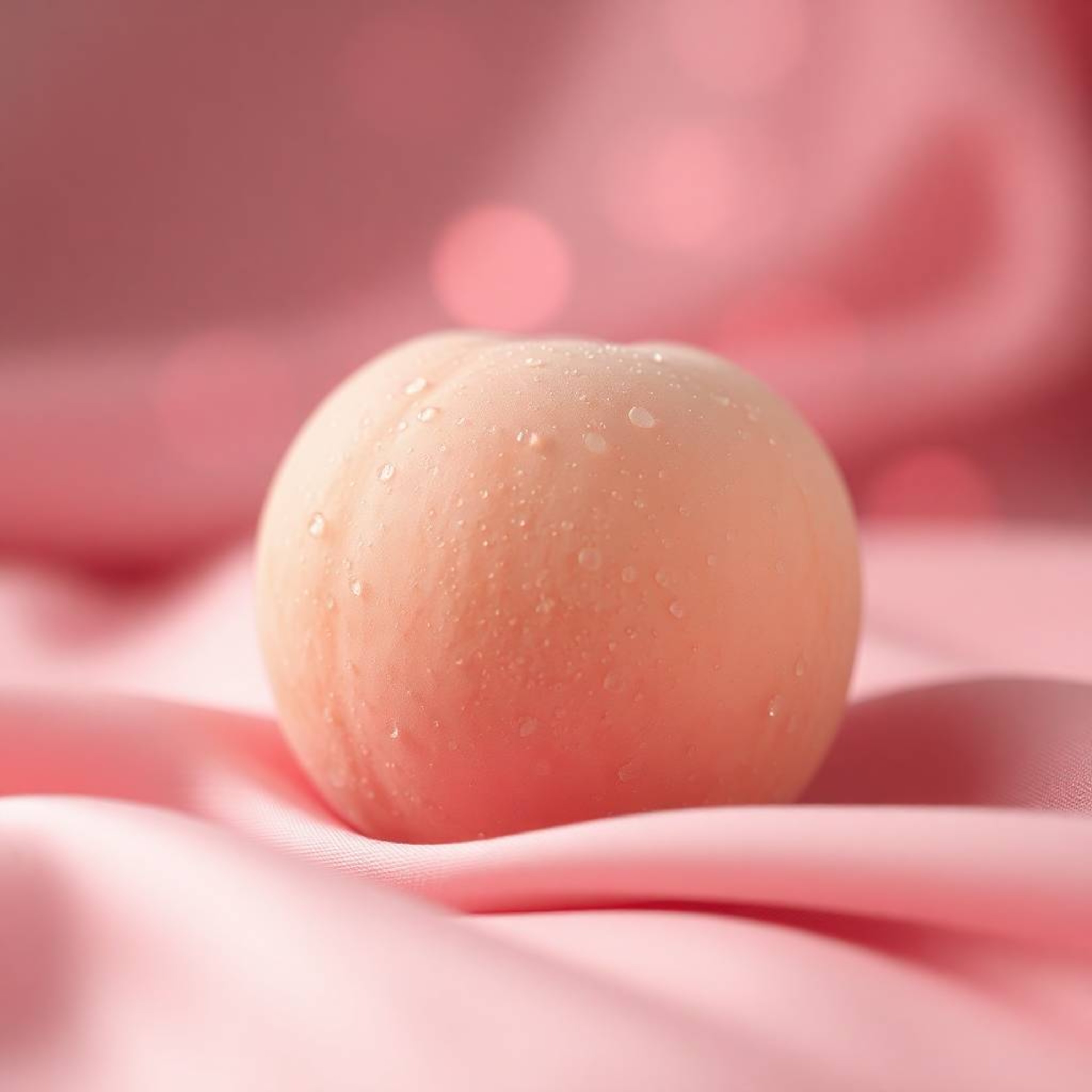Immerse yourself in the soothing aesthetic of this sculptural clay art piece. A close-up, ASMR-inspired image showcases a sof