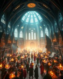 Experience a magical school teeming with young wizards, rendered in a stunning modern and futuristic setting. This grand epic