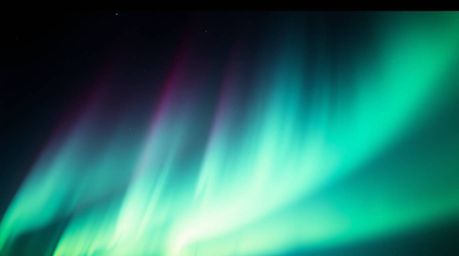 Explore the dramatic and cinematic style inspired by the aurora borealis, featuring deep sky colors, strong hard lighting, an
