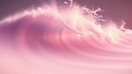 Experience a surreal depiction of a dynamic, moving fluid abstract wave, rendered with a captivating pastel gradient texture.