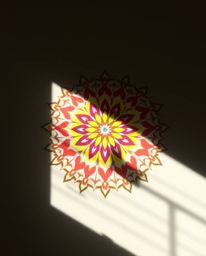 Explore the captivating world of geometric floral mandalas featuring gentle soft light, vibrant colors, and symmetric designs