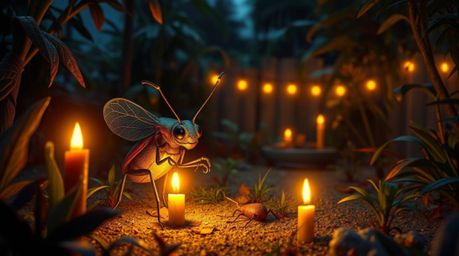 Imagine a tiny hero, no bigger than a bug, bathed in the warm light of a flickering candle, embarking on an epic adventure th