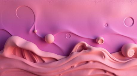 This sculptural clay art piece captures the essence of a sunset sky with its gradient texture and soft, dreamy aesthetic. The